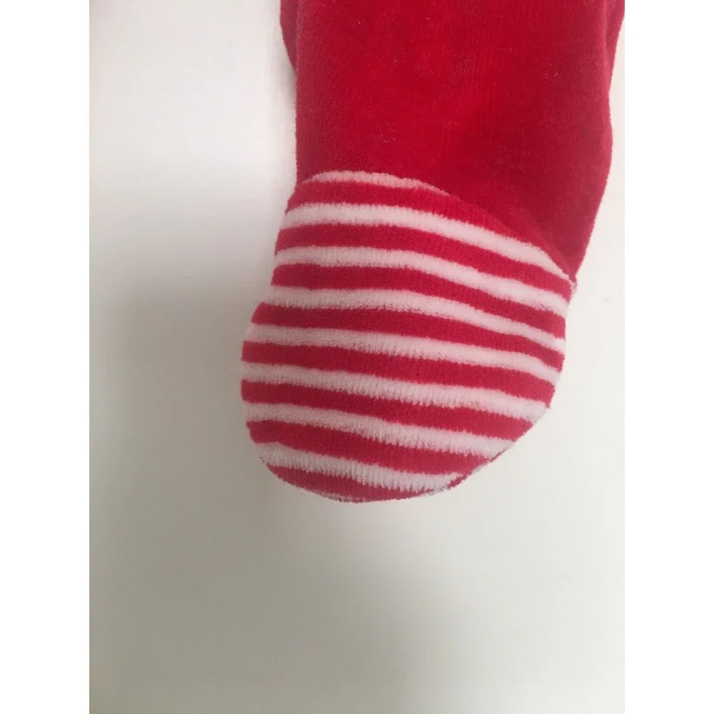 Baby Unisex Velour Footed Pajamas PaySuit My First Christmas Size 6 Months
